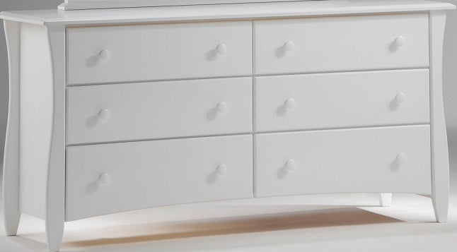 Dresser Night & Day Clove 6 Drawer Solid Wood White Dresser Storage by Night & Day Furniture
