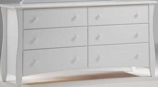 Dresser Night & Day Clove 6 Drawer Solid Wood White Dresser Storage by Night & Day Furniture