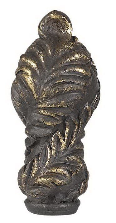 2.5" Height Metal Cast Finial - Dark Bronze