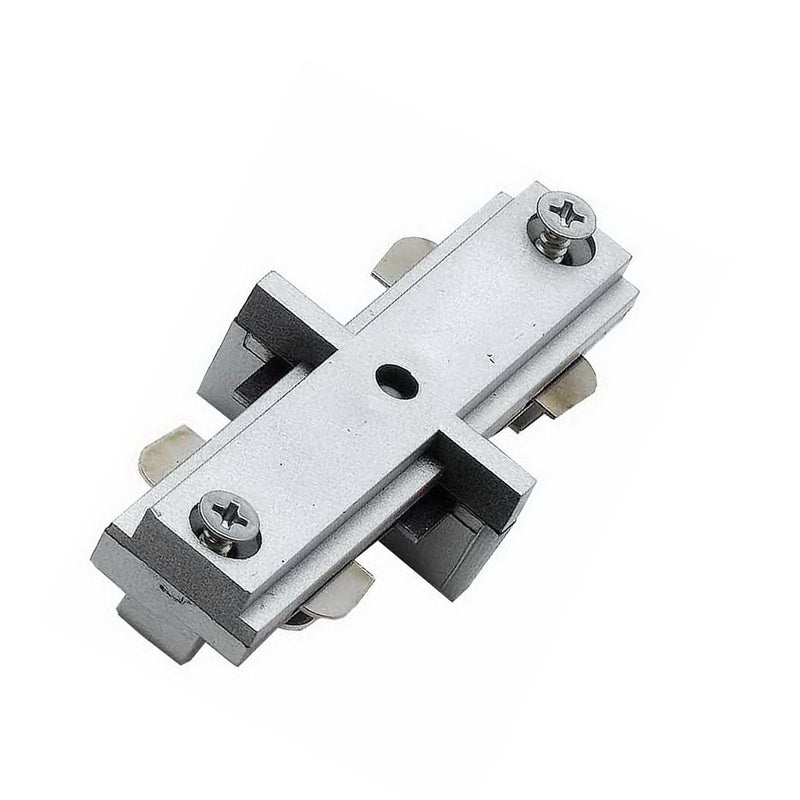 0.8" Height Straight Connector - Brushed Steel