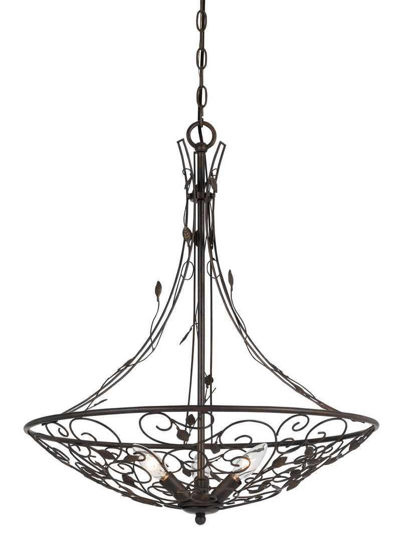 Varano - 26.5" Height Metal Chandelier - Iron Rust