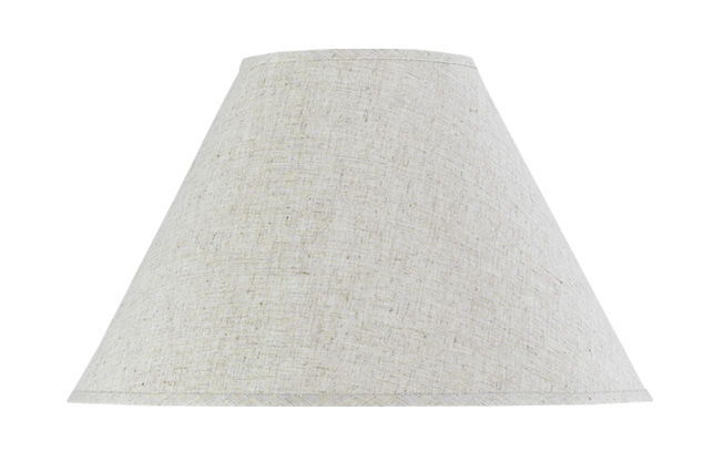Coolie - 12" Height Round Linen Shade - Beige