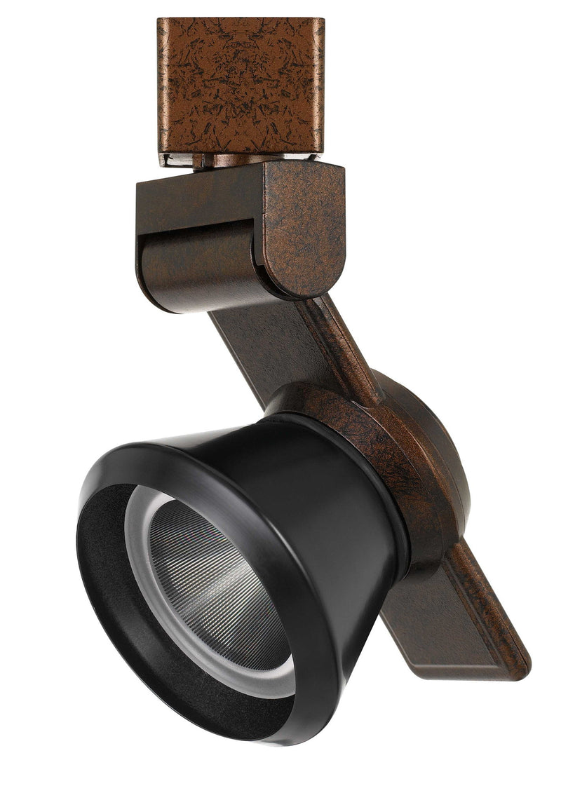 6" Height Metal Track Head - Rust & Black
