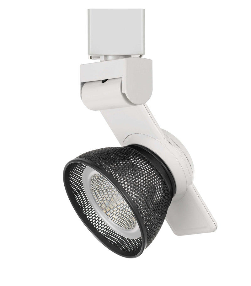 6" Height Metal Track Head - White & Dark Bronze - Mesh