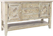 Nan Jofran Fairview Transitional Ash Wood Server With Chevron Inlay by Jofran Inc.