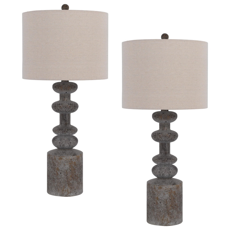 Blackfoot - Table Lamp (Set of 2) - Pebble