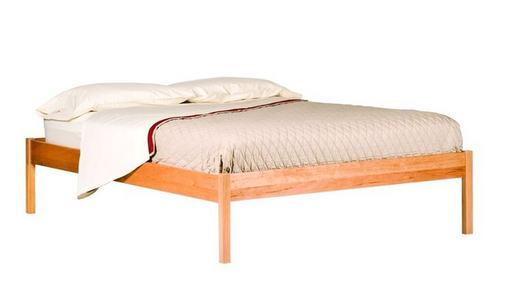 Slatted Bed Woodforms Shaker Solid American Black Cherry Twin Basic Bed Frame