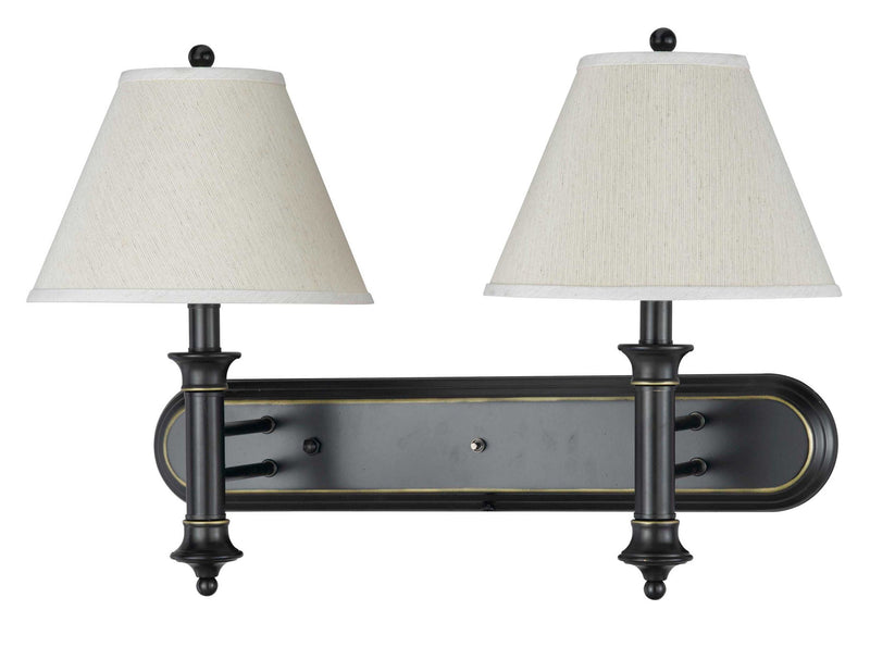 Hotel - 17.5" Height Metal Wall Lamp - Dark Bronze
