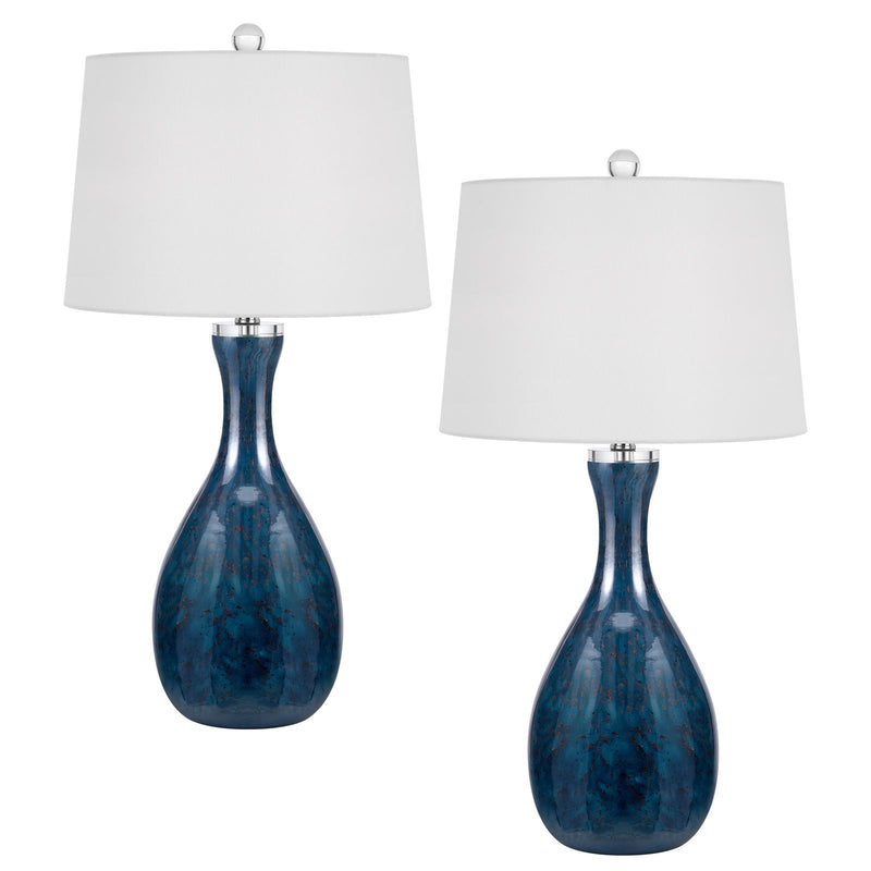 Limburg - 28.5" Height Glass Table Lamp (Set of 2) - Deep Blue