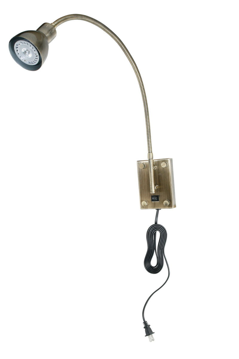 2.62" Height Metal Fixture - Antique Brass
