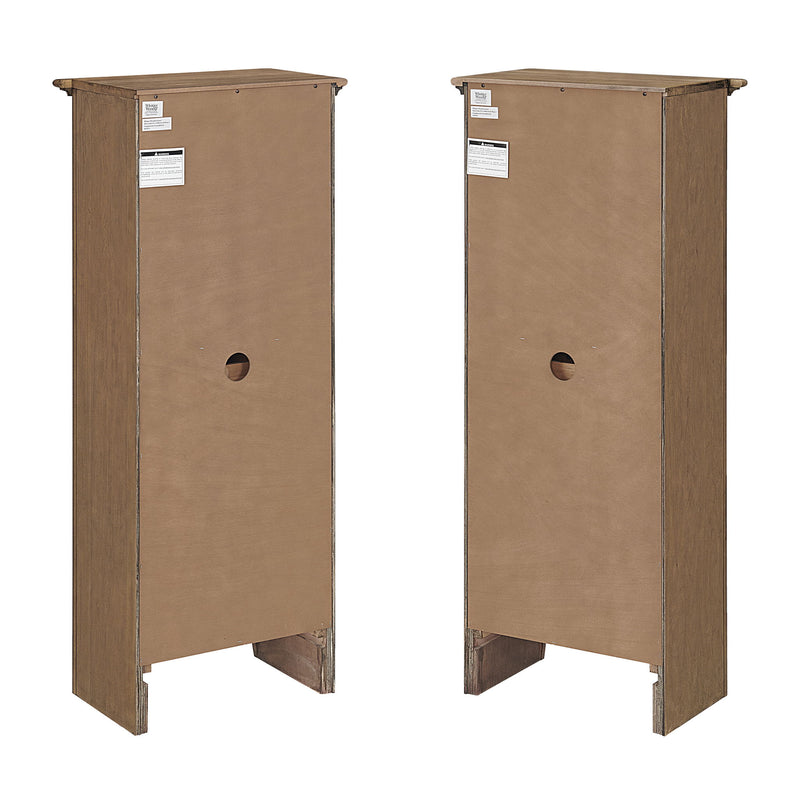 McKenzie - Bookcase Piers (Set of 2) - Pecan