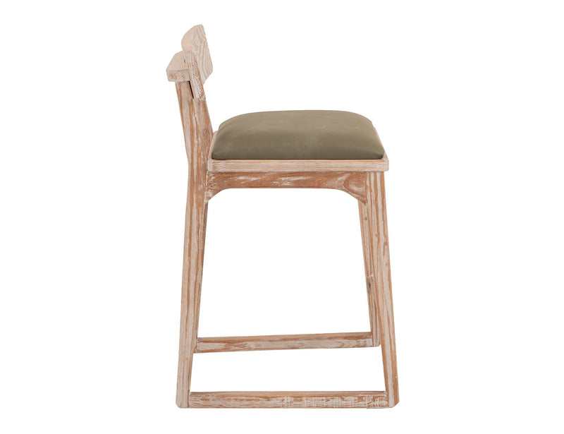 Balam - 30" Upholstered Barstool (Set of 2) - Light Brown
