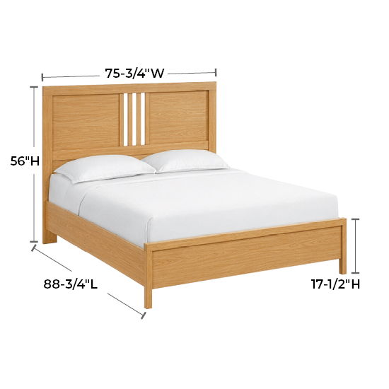 Bailey - California King Bed - Natural
