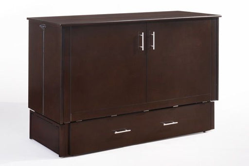 Chocolate Murphy Bed Night & Day Furniture Sagebrush Queen Murphy Cabinet Bed