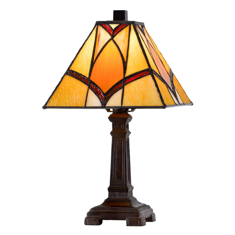 3113 Tiffany - 13.5" Height Metal / Resin Accent Lamp - Dark Bronze