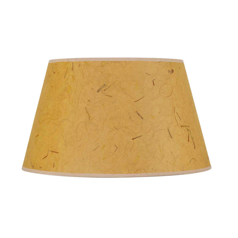 11" Height Paper Shade - Kraft & Light Brown - 18" Diameter