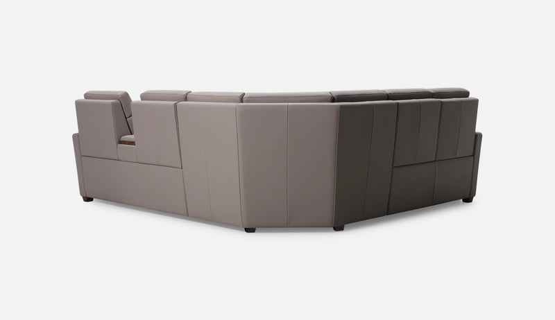 Reece Leather Reclining Sectional Sofa by Palliser