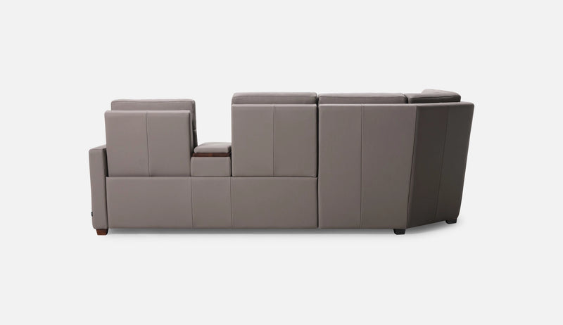 Reece Leather Reclining Sectional Sofa by Palliser