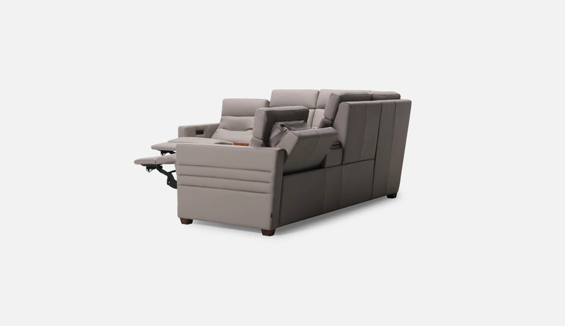 Reece Leather Reclining Sectional Sofa by Palliser