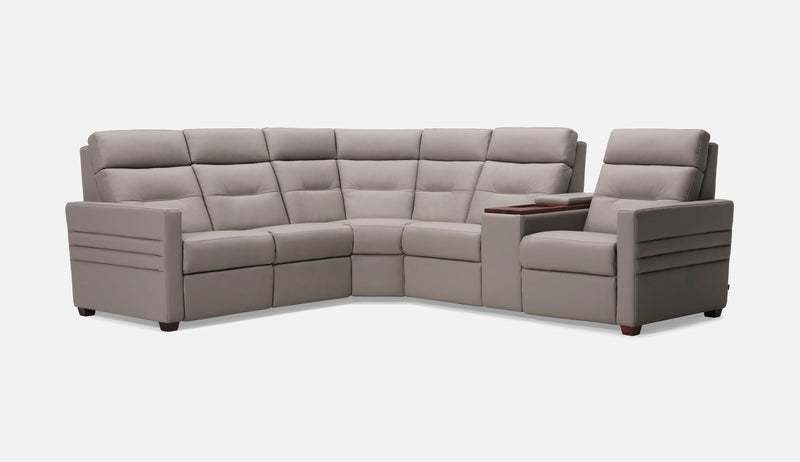 Reece Leather Reclining Sectional Sofa by Palliser