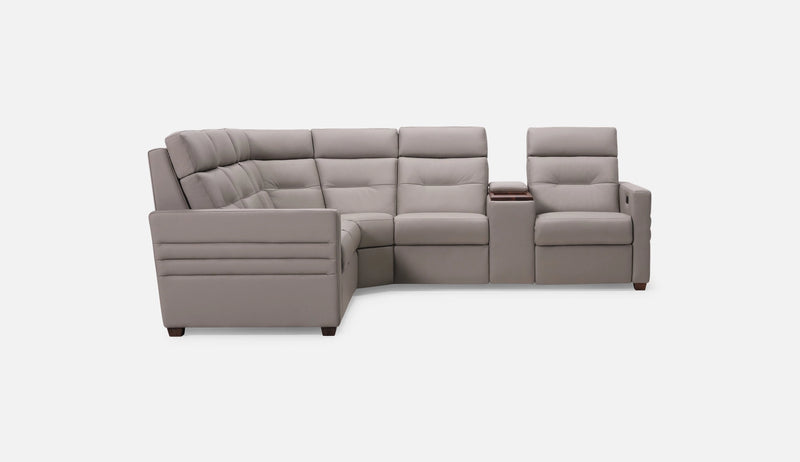 Reece Leather Reclining Sectional Sofa by Palliser