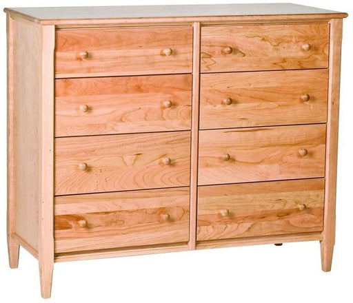 Dresser Woodforms Shaker American Black Cherry Small 8-Drawer Dresser