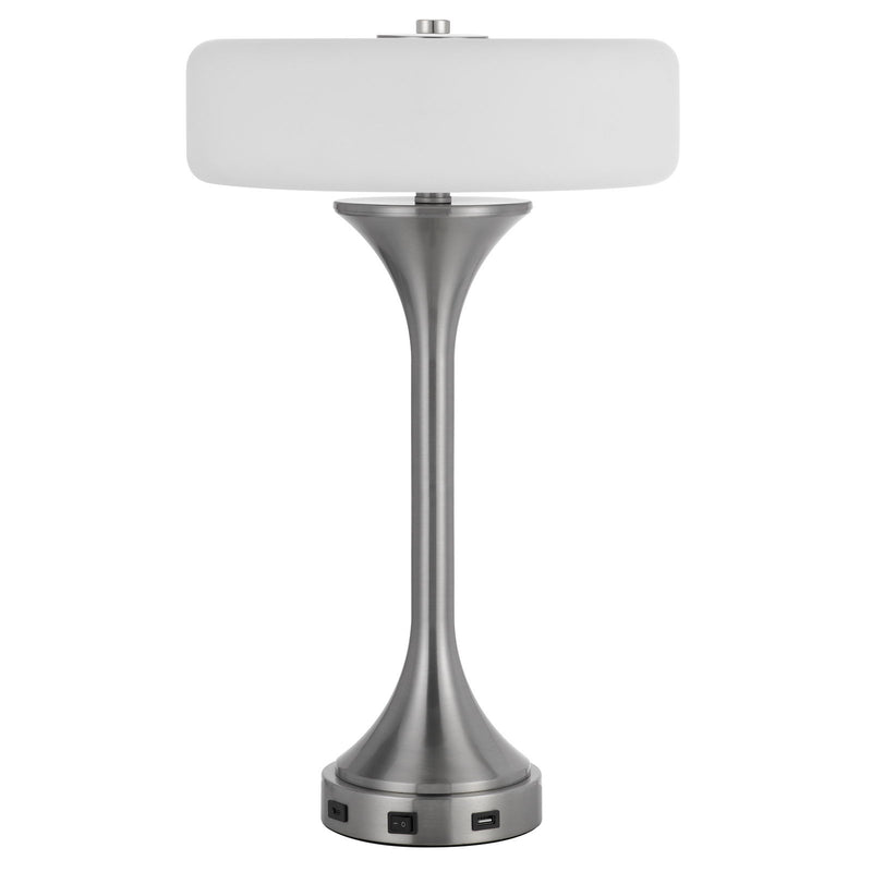 Espoo - 22.13" Height Metal Table Lamp - Brushed Steel