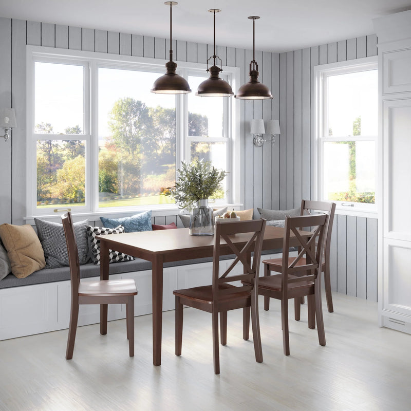Jofran Simplicity Solid Wood Dining Table 60-Inch Rectangular