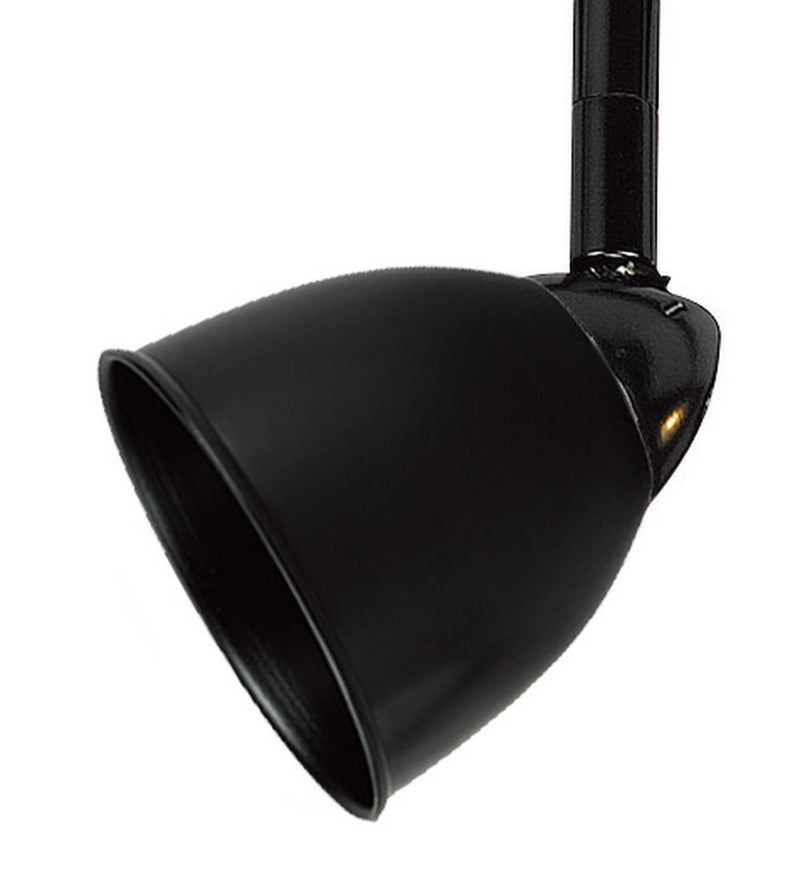 4.87" Height Serpentine Track Head With Shade - Black