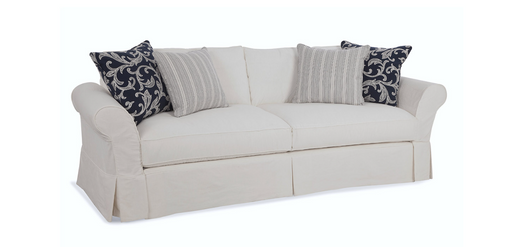 Sofa Four Seasons Alyssa Slipcovered Sofa With Custom Cushions