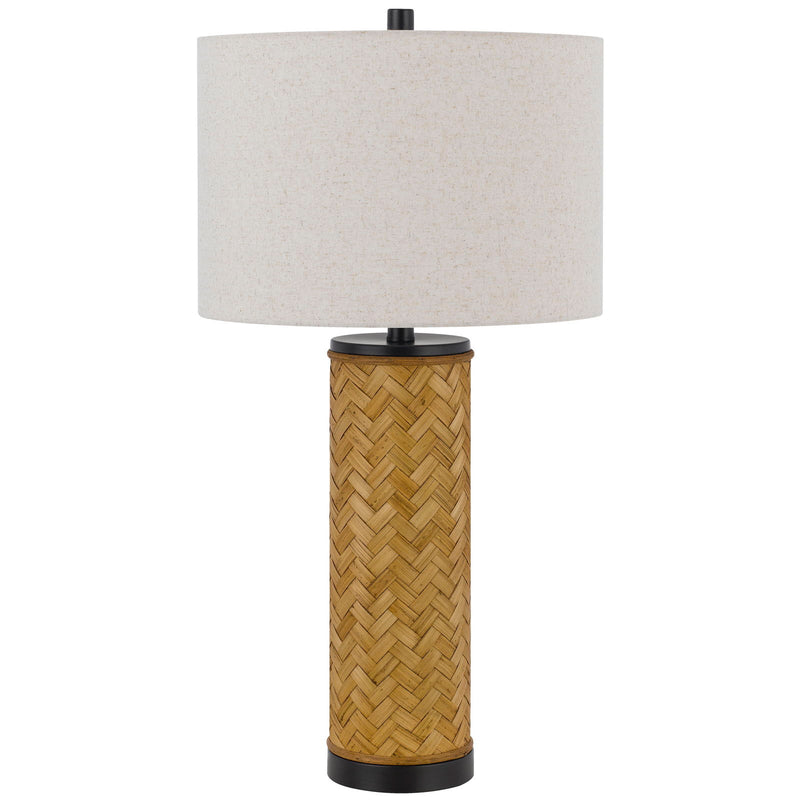 Talino - 28.5" Height Metal Table Lamp - Rattan / Burlap
