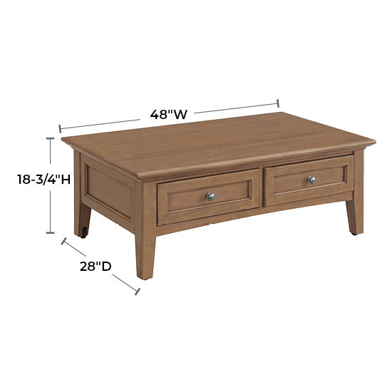 McKenzie - Lift-Top Coffee Table - Pecan