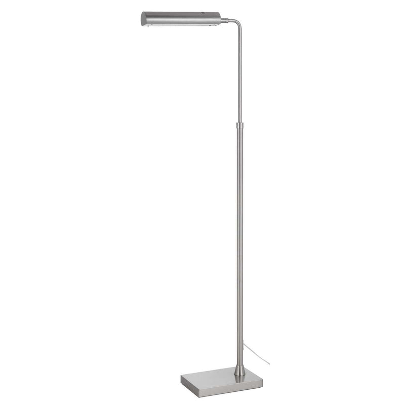 Delray - 58" Height Metal Floor Lamp - Brushed Steel