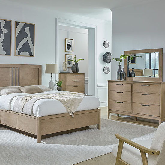 Bailey - 60"W Low Dresser - Almond