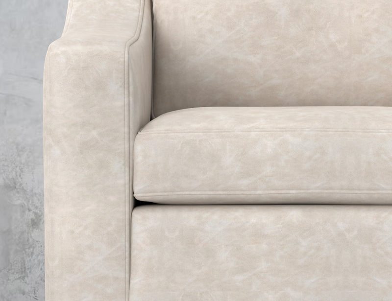Natural Parota - Armchair - Marfil