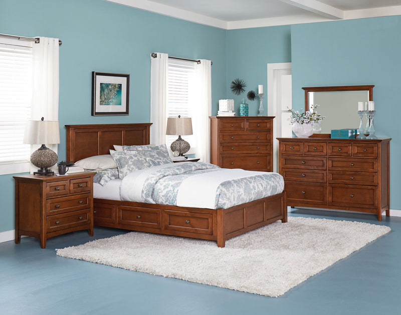 McKenzie - 6-Drawer Chest - Glazed Antique Cherry