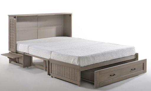 Murphy Bed Night & Day Furniture Poppy Murphy Queen Cabinet Bed With Mattress