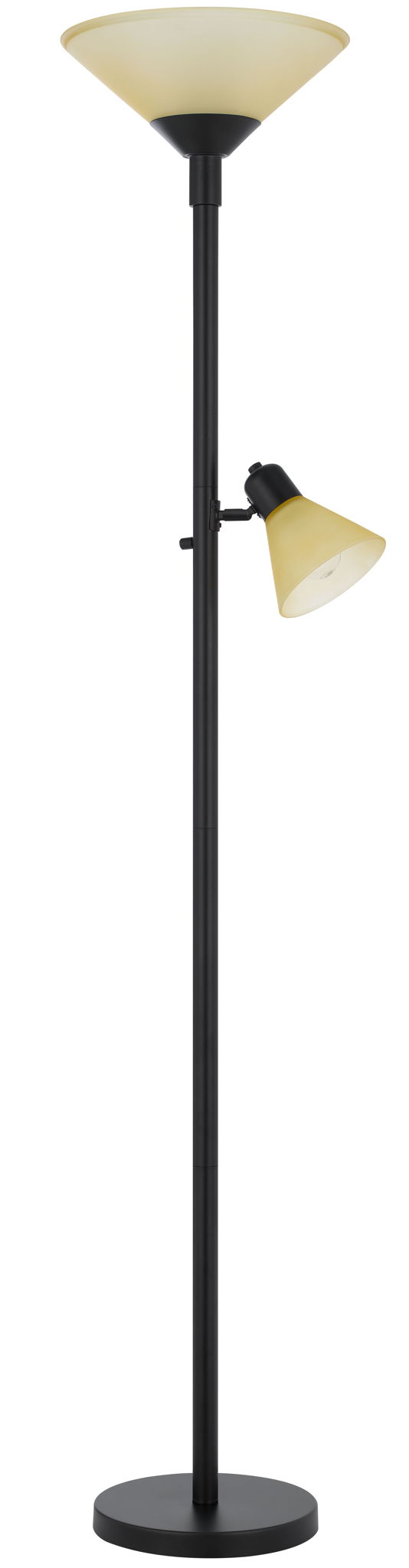 Brayton - Metal Torchiere Lamp - Black