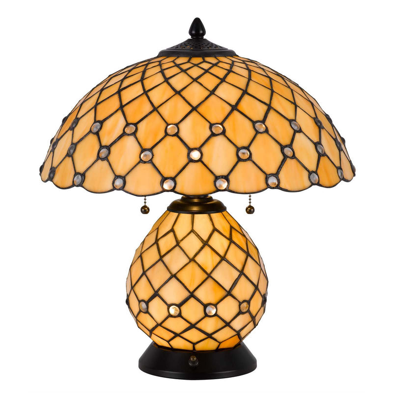 Valetta - 18" Height Metal / Glass Table Lamp - Black