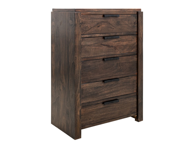 dark brown 5 drawer dresser Covetown Chest
