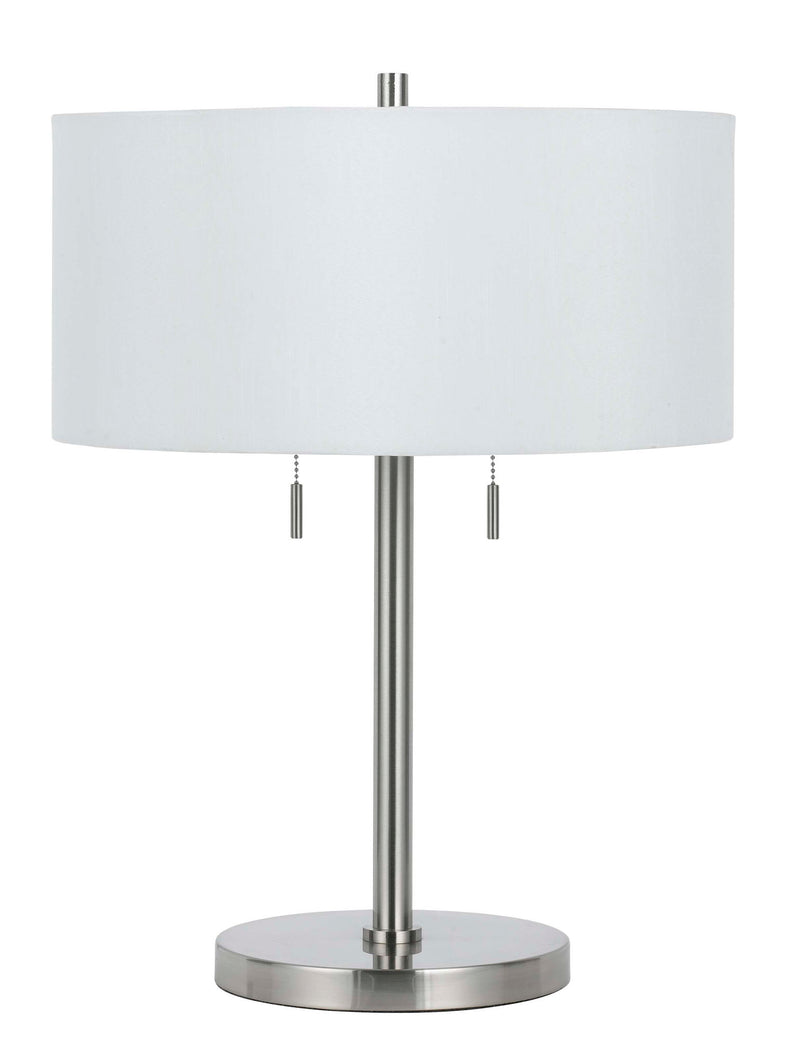 Calais - 23.5" Height Metal Table Lamp - Brushed Steel