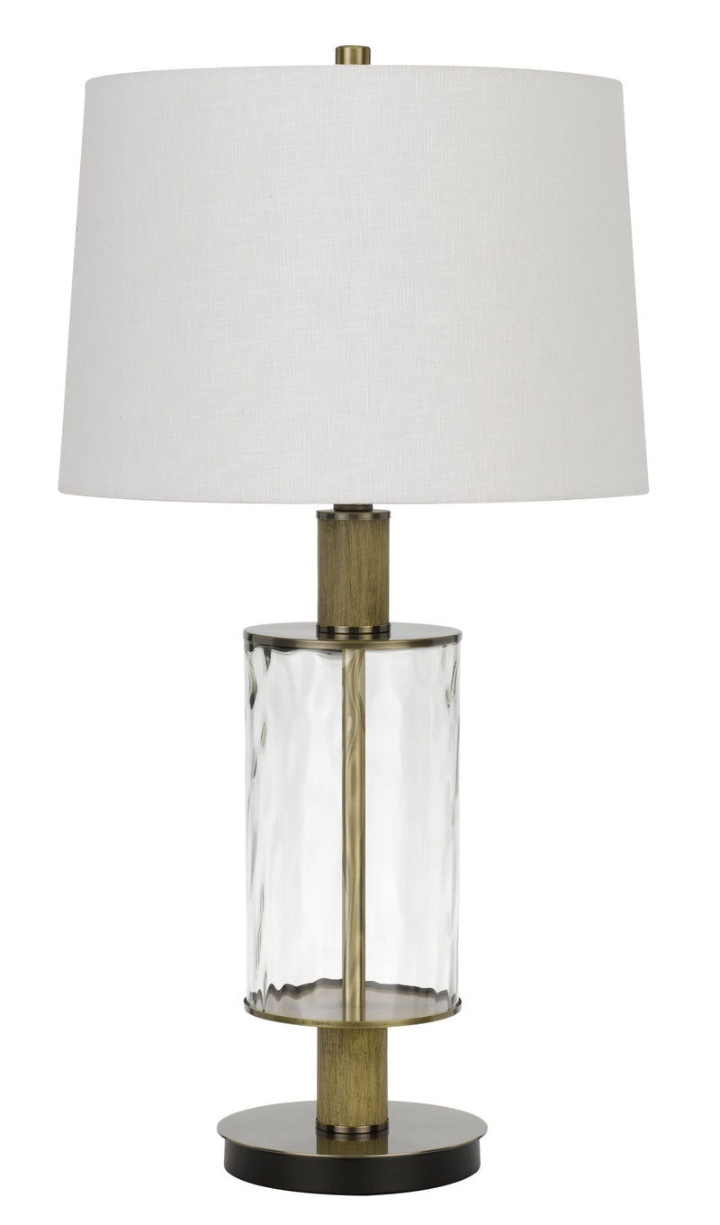 Morrilton - Table Lamp - Glass & Light Oak