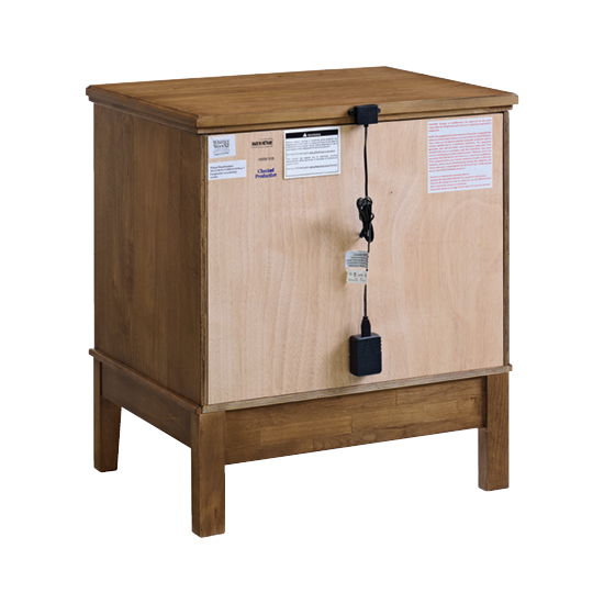 Virginia - 2-Drawer Nightstand - Mocha