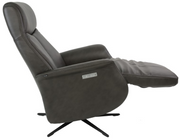 Fjords Jakob Large Motorized Leather Relaxer Recliner with Swivel Base – alternate view 2