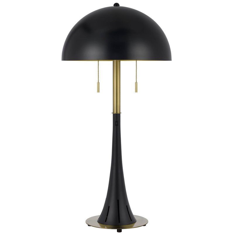 Orbit - 28" Height Metal Desk Lamp - Dark Bronze / Antique Brass