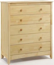 Chest Night & Day Furniture Secrets 5-Drawer Natural Wood Storage Chest