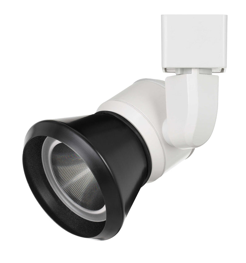 6.25" Height Metal Track Head - White & Black - Metal
