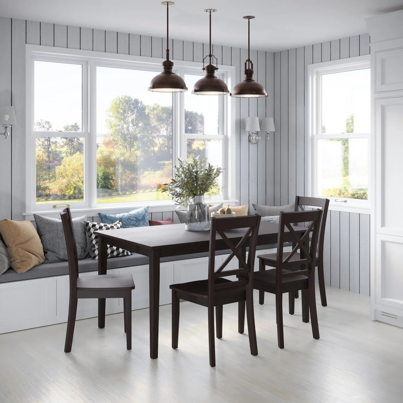 Jofran Simplicity Solid Wood Dining Table 60-Inch Rectangular