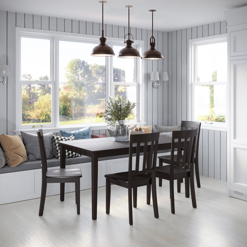 Jofran Simplicity Slatback Dining Chair 2-Pack Solid Wood