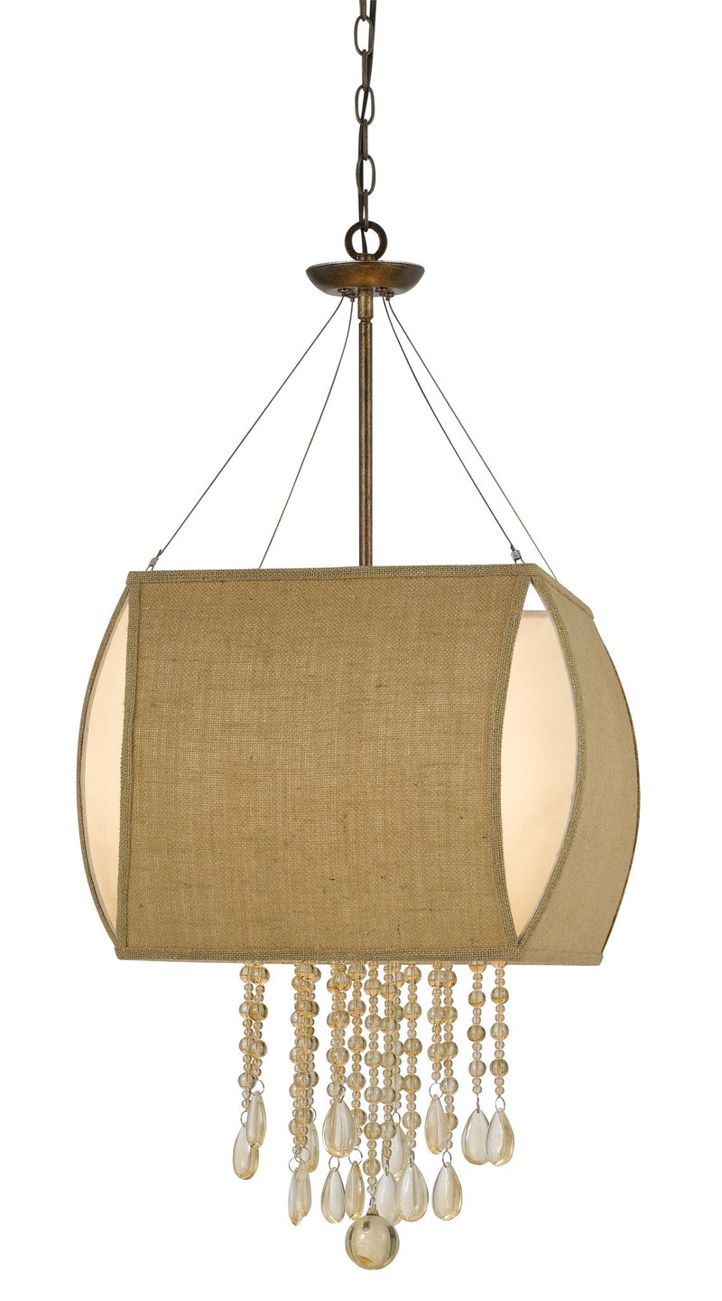 Ark - 38" Height Metal Chandelier - Copper